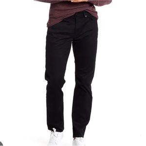 Lucky Brand 121 Heritage Slim Black Button Fly Jeans W34L32